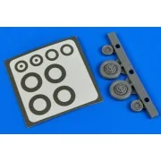 F-100 Super Sabre wheels & paint masks, 1/72 - Aires 7304