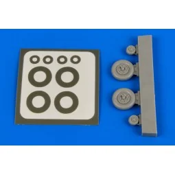 Mi-2 Hoplite wheels & paint masks, 1/72 - Aires 7307