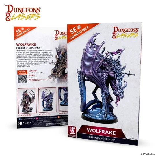 Dungeons & Lasers Miniatures: DEUSLAIR: WOLFRAKE - Archon Studio DN...