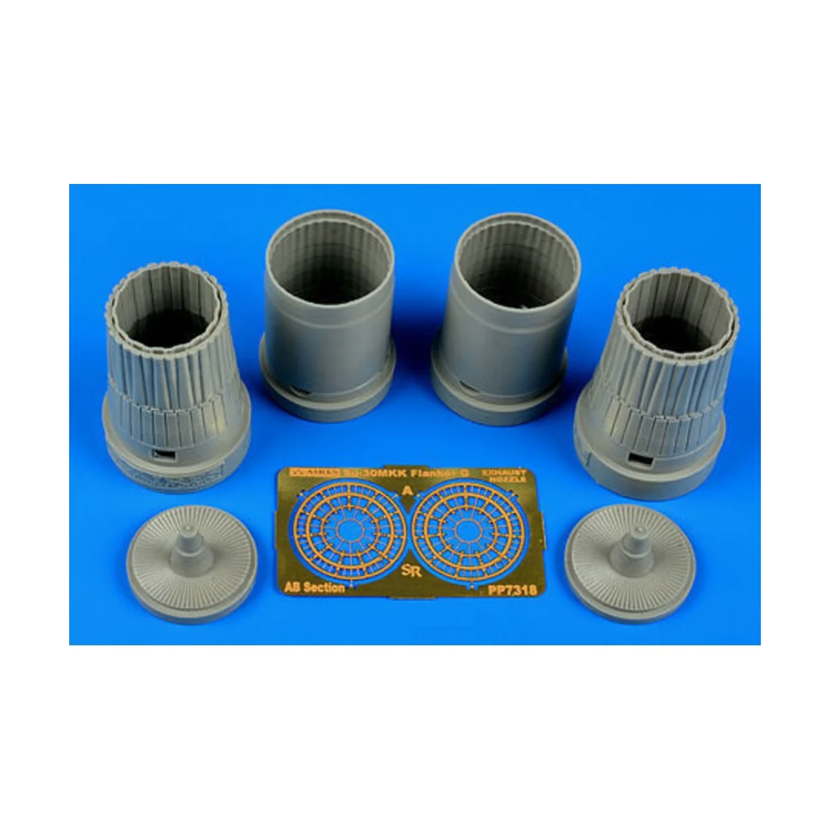 Su-30MKK Flanker G exhaust nozzles f.Tru, 1/72 - Aires 7318 Su-30MKK Flanker G exhaust nozzles f.Tru, 1/72 - Aires 7318