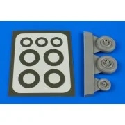 Sea Vixen wheels & paint masks, 1/72 - Aires 7319 Sea Vixen wheels & paint masks, 1/72 - Aires 7319