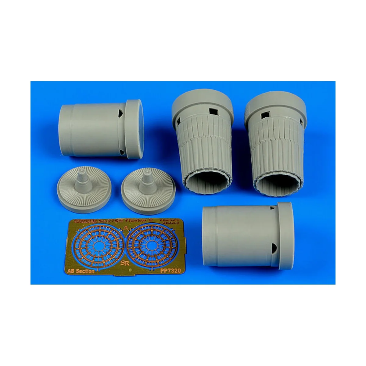 Su-27SM Flanker B exhaust nozzles f.Zvez, 1/72 - Aires 7320 Su-27SM Flanker B exhaust nozzles f.Zvez, 1/72 - Aires 7320