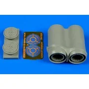 EE Lightning F.2/f.6 exhaust nozzles f.A, 1/72 - Aires 7321