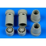 F/A-18E/F Super Hornet exhasut nozzles, 1/72 - Aires 7327 F/A-18E/F Super Hornet exhasut nozzles, 1/72 - Aires 7327