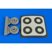 Dornier Do 17 wheels&paint masks f.Airfi, 1/72 - Aires 7330 Dornier Do 17 wheels&paint masks f.Airfi, 1/72 - Aires 7330
