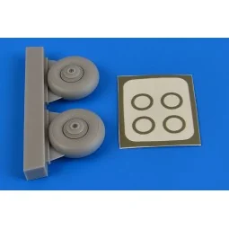 Beaufighter wheels & paint masks f.Airfi, 1/72 - Aires 7344