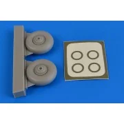 Beaufighter wheels & paint masks f.Airfi - Aires 7344