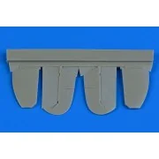Spitfire Mk.IX control surfaces (metal) for Eduard, 1/72 - Aires 7351 Spitfire Mk.IX control surfaces (metal) for Eduard, 1/72 - Aires 7351