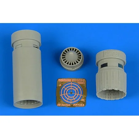IAI Kfir C2/C7 exhaust nozzles for AMK, 1/72 - Aires 7353