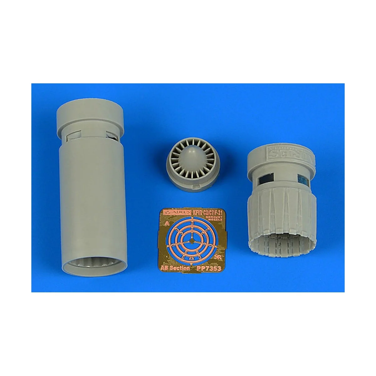 IAI Kfir C2/C7 exhaust nozzles for AMK, 1/72 - Aires 7353 IAI Kfir C2/C7 exhaust nozzles for AMK, 1/72 - Aires 7353