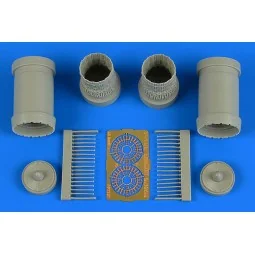 F-15E Strike Eagle exhaust nozzles for PLATZ, 1/72 - Aires 7357