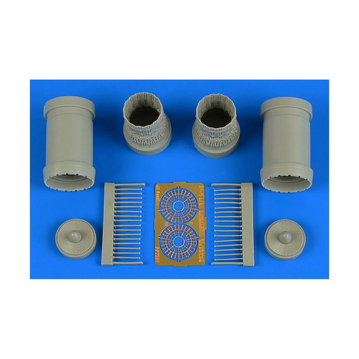 F-15E Strike Eagle exhaust nozzles for PLATZ, 1/72 - Aires 7357 F-15E Strike Eagle exhaust nozzles for PLATZ, 1/72 - Aires 7357