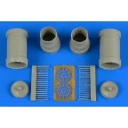 F-15E Strike Eagle exhaust nozzles for PLATZ, 1/72 - Aires 7357 F-15E Strike Eagle exhaust nozzles for PLATZ, 1/72 - Aires 7357