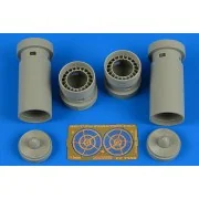FG.1 British Phantom exhaust nozzles for Airfix, 1/72 - Aires 7358 FG.1 British Phantom exhaust nozzles for Airfix, 1/72 - Aires 7358