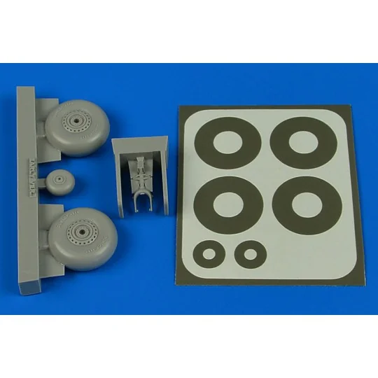 Wellington wheels & Paint masks (early) for Airfix, 1/72 - Aires 7364