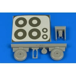Wellington wheels & paint masks (late) for Airfix, 1/72 - Aires 7365