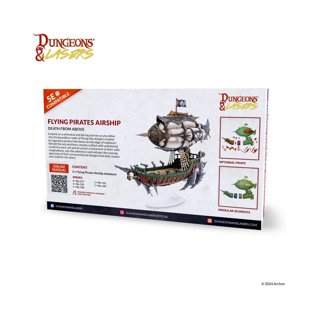 Dungeons & Lasers DEUSLAIR: FLYING PIRATES AIRSHIP - Archon Studio ...