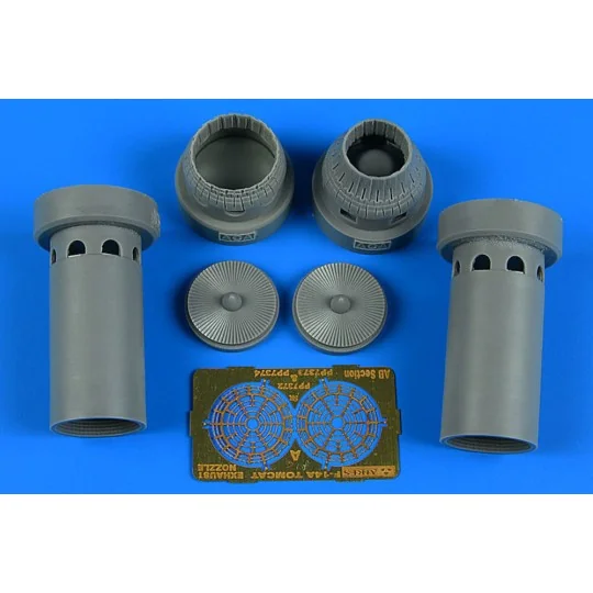 F-14A Tomcat exhaust nozzles - varided position for Academy - Aires...