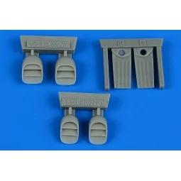 Harrier AV-8A/GR.1/GR.3 exhaust nozzles for AIRFIX, 1/72 - Aires 7384