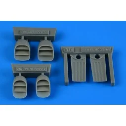 Harrier AV-8A/GR.1/GR.3/FRS.1 exhaust nozzles, 1/72 - Aires 7386