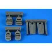 Harrier AV-8A/GR.1/GR.3/FRS.1 exhaust nozzles, 1/72 - Aires 7386 Harrier AV-8A/GR.1/GR.3/FRS.1 exhaust nozzles, 1/72 - Aires 7386