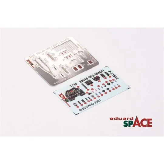 P-51D-10 SPACE for Eduard, 1/48 - Eduard Accessories 3DL48003 P-51D-10 SPACE for Eduard, 1/48 - Eduard Accessories 3DL48003