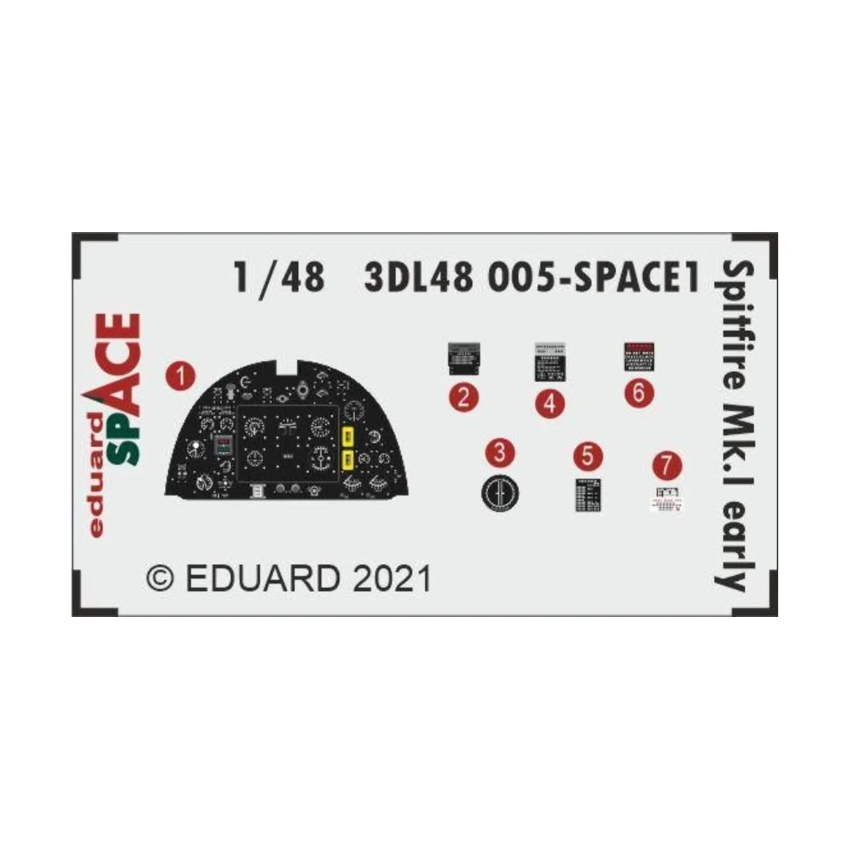 Spitfire Mk.I early SPACE 1/48 for EDUARD, 1/48 - Eduard Accessorie...