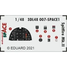 Spitfire Mk.II SPACE 1/48 for EDUARD, 1/48 - Eduard Accessories 3DL...