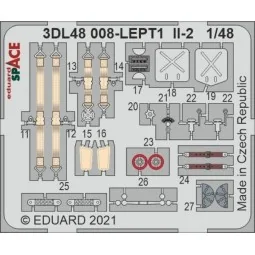 Il-2 SPACE 1/48 for ZVEZDA, 1/48 - Eduard Accessories 3DL48008