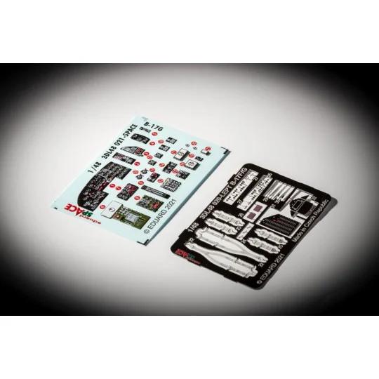 B-17G SPACE 1/48 for HKM, 1/48 - Eduard Accessories 3DL48021 B-17G SPACE 1/48 for HKM, 1/48 - Eduard Accessories 3DL48021