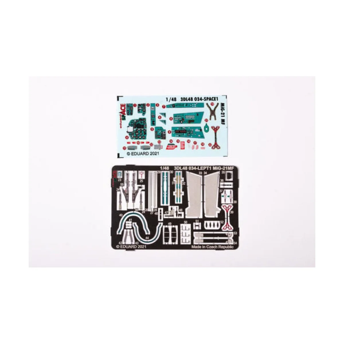 MiG-21MF SPACE 1/48 for EDUARD - Eduard Accessories 3DL48034