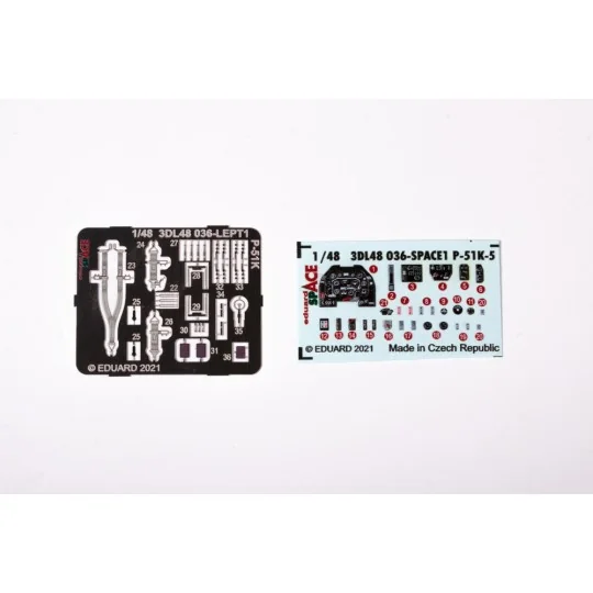 P-51K-5 SPACE 1/48 for EDUARD - Eduard Accessories 3DL48036