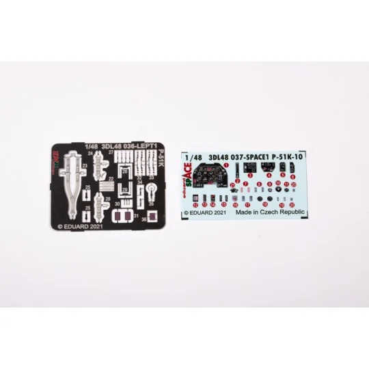 P-51K-10 SPACE 1/48 for EDUARD, 1/48 - Eduard Accessories 3DL48037 P-51K-10 SPACE 1/48 for EDUARD, 1/48 - Eduard Accessories 3DL48037