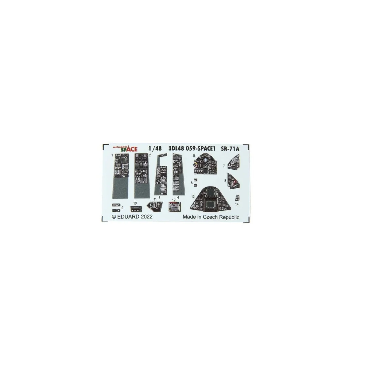 SR-71A SPACE for REVELL, 1/48 - Eduard Accessories 3DL48059 SR-71A SPACE for REVELL, 1/48 - Eduard Accessories 3DL48059