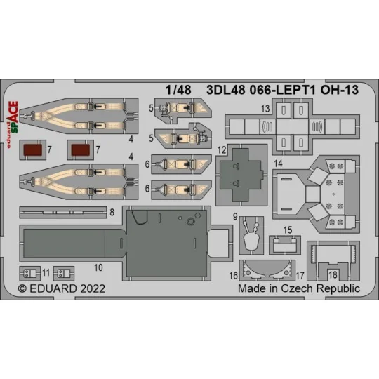 OH-13 SPACE 1/48 - Eduard Accessories 3DL48066