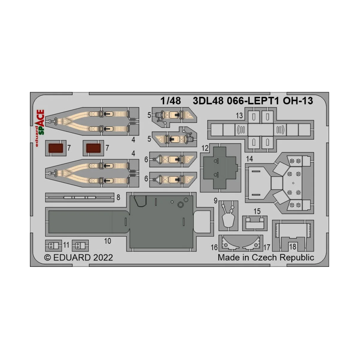 OH-13 SPACE, 1/48 - Eduard Accessories 3DL48066