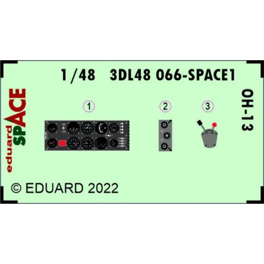 OH-13 SPACE, 1/48 - Eduard Accessories 3DL48066