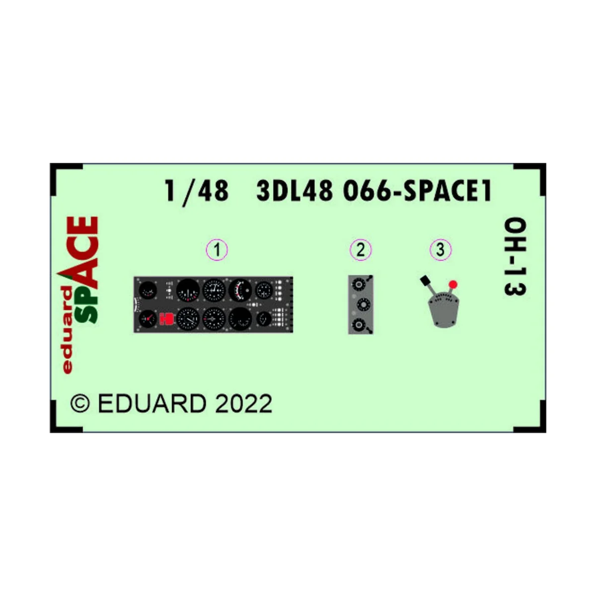OH-13 SPACE, 1/48 - Eduard Accessories 3DL48066
