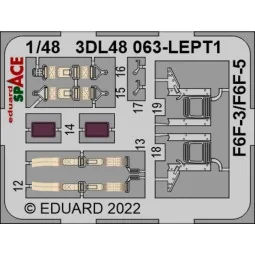 F6F-3 SPACE 1/48 - Eduard Accessories 3DL48068