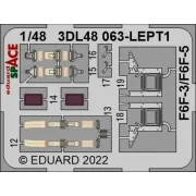 F6F-3 SPACE, 1/48 - Eduard Accessories 3DL48068