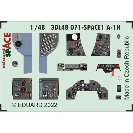 A-1H SPACE, 1/48 - Eduard Accessories 3DL48071