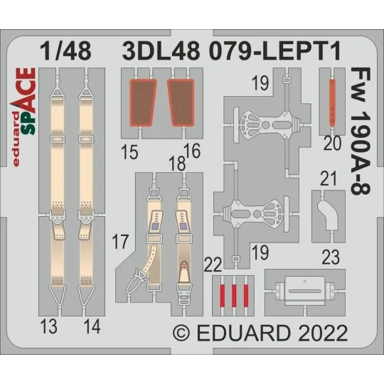 Fw 190A-8 SPACE, 1/48 - Eduard Accessories 3DL48079