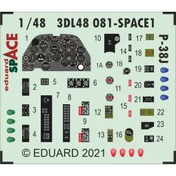 P-38J SPACE - Eduard Accessories 3DL48081