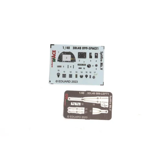 Spitfire Mk.V SPACE for AIRFIX, 1/48 - Eduard Accessories 3DL48099 Spitfire Mk.V SPACE for AIRFIX, 1/48 - Eduard Accessories 3DL48099