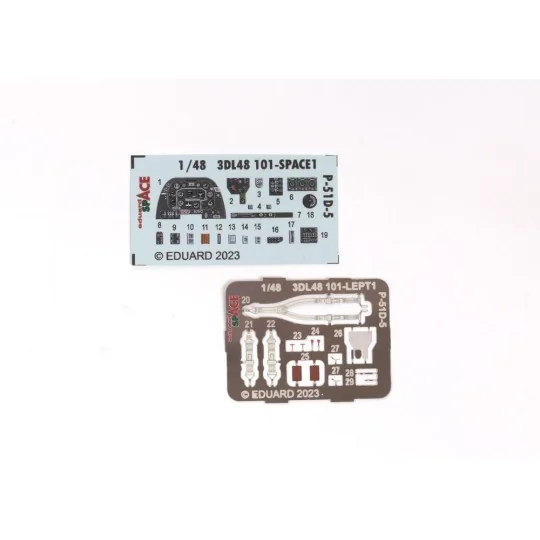 P-51D-5 SPACE for AIRFIX, 1/32 - Eduard Accessories 3DL32001