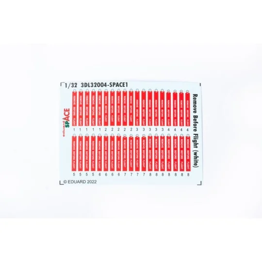 Remove Before Flight (white) SPACE - Eduard Accessories 3DL32004