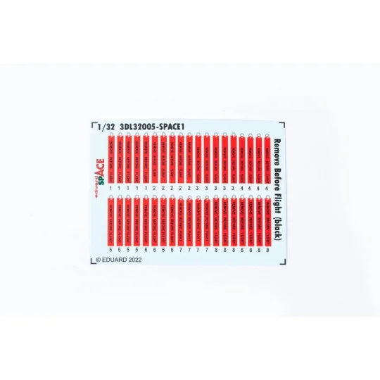 Remove Before Flight (black) SPACE, 1/32 - Eduard Accessories 3DL32005