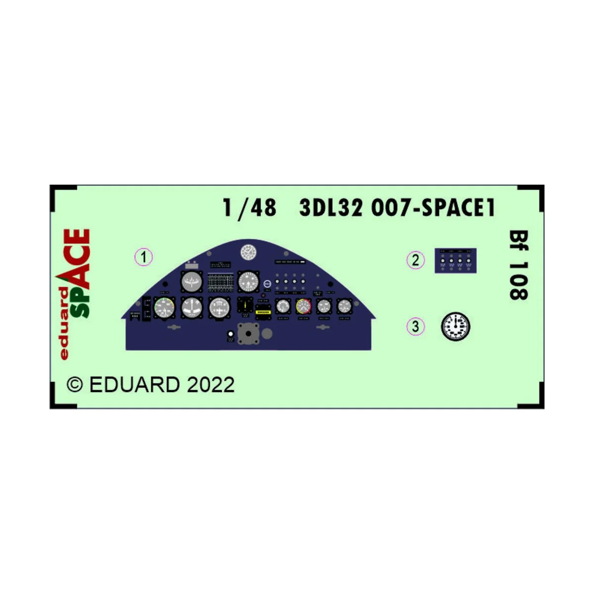 Bf 108 SPACE, 1/32 - Eduard Accessories 3DL32007