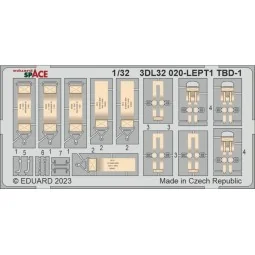 TBD-1 SPACE 1/32 TRUMPETER, 1/32 - Eduard Accessories 3DL32020