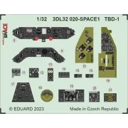 TBD-1 SPACE 1/32 TRUMPETER - Eduard Accessories 3DL32020